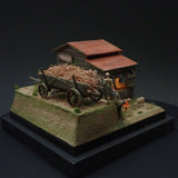 90mm cube miniature "WESTERN BAR 12" : Taro - painted, Non-scale