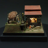 90mm cube miniature "WESTERN BAR 12" : Taro - painted, Non-scale