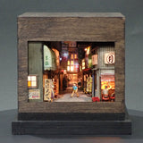 90mm cube miniature "Yumebei Yokocho - Tokumori 3" : Taro - painted, Non-scale