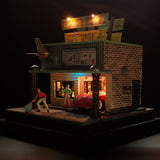 90mm cube miniature "Motor Hotel.1" : Taro - painted, not to scale