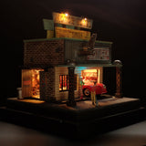 90mm cube miniature "Motor Hotel.1" : Taro - painted, not to scale