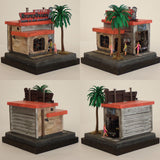 90mm cube miniature "Motor Hotel.2" : Taro - painted, not to scale