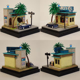 90mm cube miniature "Motor Hotel.3" : Taro - painted, not to scale