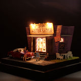 90mm cube miniature "Motor Hotel.4" : Taro - painted, not to scale