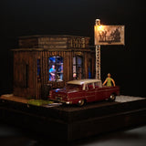 90mm cube miniature "JAZZ BAR4" : Taro, painted, not to scale