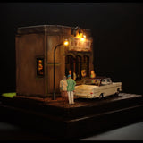 90mm cube miniature "JAZZ BAR5" : Taro, painted, not to scale