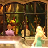 90mm cube miniature "JAZZ BAR5" : Taro, painted, not to scale
