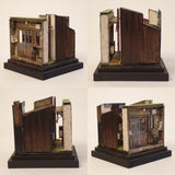 90mm cube miniature "Outside the window 1" : Taro - painted, not to scale