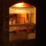 Cubo en miniatura de 90 mm "Outside the window 2" : Taro - pintado, no a escala