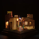 90mm cube miniature "New Nonbei-Yokocho (Drunk Man's Alley) 4" : Taro painted, not to scale 236