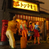 90mm Cube Miniature "Tonteki Misawa" : Taro, Diorama art work Non-scale 269