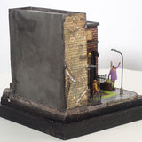 90mm Cube Miniature "New Orleans Street Corner" : Taro, Diorama art work Non-scale 272