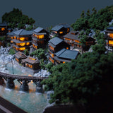 Electric Track Section in Hot Spring Resort: Hiroji Yamao, painted, 1:150 size
