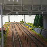茶园和高架路（线间有杆）：Yasuji Ibuchi 涂漆完成 N (1:150)