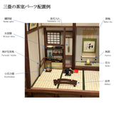 三张榻榻米带罩茶室：松本工艺制作所松本芳彦，彩绘，1:12比例