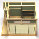 日式房间与小院：松本工艺作品松本佳彦造型作品 1:12 比例