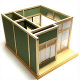 日式房间与小院：松本工艺作品松本佳彦造型作品 1:12 比例