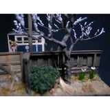 The Scenery I Saw Someday - Street Corner with Plum Blossoms and Daffodils : Art Stage K 1:87 size pre-painted