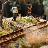 某天看到的风景-秋天的铁路道口：艺术舞台K-成品版1:87尺寸