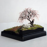 The Scenery I Saw Someday: Old Weeping Cherry Trees and Rocket: Art Stage K 1:87 size pre-painted