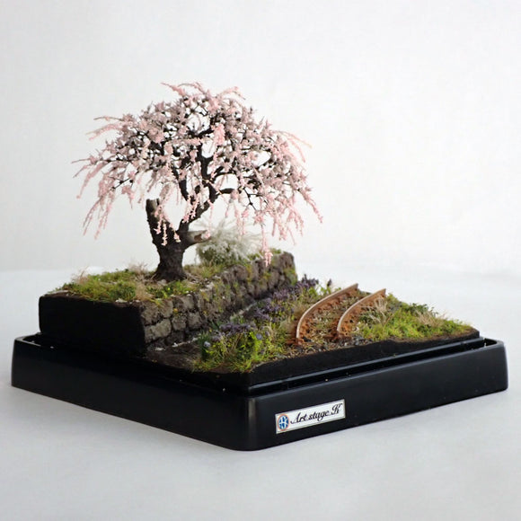 The Scenery I Saw Someday: Old Weeping Cherry Trees and Rocket: Art Stage K tamaño 1:87 prepintado