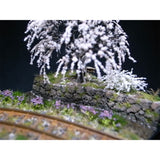 The Scenery I Saw Someday: Old Weeping Cherry Trees and Rocket: Art Stage K 1:87 size pre-painted