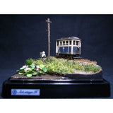 A small path by the water where lotus flowers bloom : Art Stage K 1:87 size pre-painted