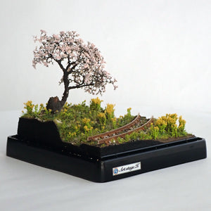 Old Cherry Trees and Rape Blossom Lane: Art Stage K - Finished product 1:87 size