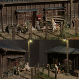 Cool off in the evening : Art Stage K, 1:87 scale HO Narrow display stand art work