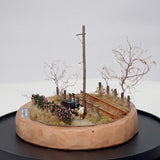 Sasanqua and the grilled Japanese sweet potato cart : Art Stage K diorama work 1:150scale N-gauge