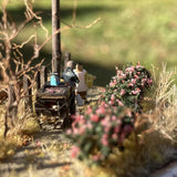 Sasanqua and the grilled Japanese sweet potato cart : Art Stage K diorama work 1:150scale N-gauge