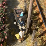 Sasanqua and the grilled Japanese sweet potato cart : Art Stage K diorama work 1:150scale N-gauge