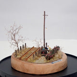 Sasanqua and the grilled Japanese sweet potato cart : Art Stage K diorama work 1:150scale N-gauge