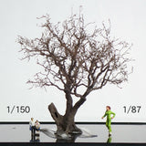 完成的树模型“老树约 8 厘米”：艺术阶段 K - 建模工作 - 非比例