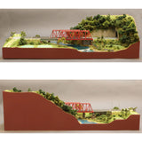 Puente de celosía de doble vía : Norihisa Matsumoto Pintado tamaño 1:150