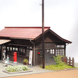 Kamikanbai Station in spring : Modelling 375 diorama work 1:80scale 375-01