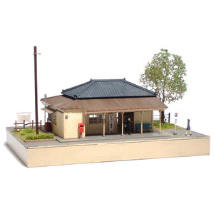 375-05 Local Private Railway Station "Kominato Railway Takataki Station" Type : Modeling 375 diorama work 1:80scale(HO)