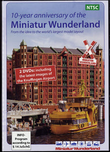 2 DVDs "10-year anniversary of the Miniatur Wunderland" 10-year anniversary of the Miniatur Wunderland (DVD) English